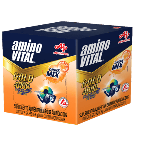 AminoVITAL® GOLD Drink Mix Tangerina - Ajinomoto 15 sachês